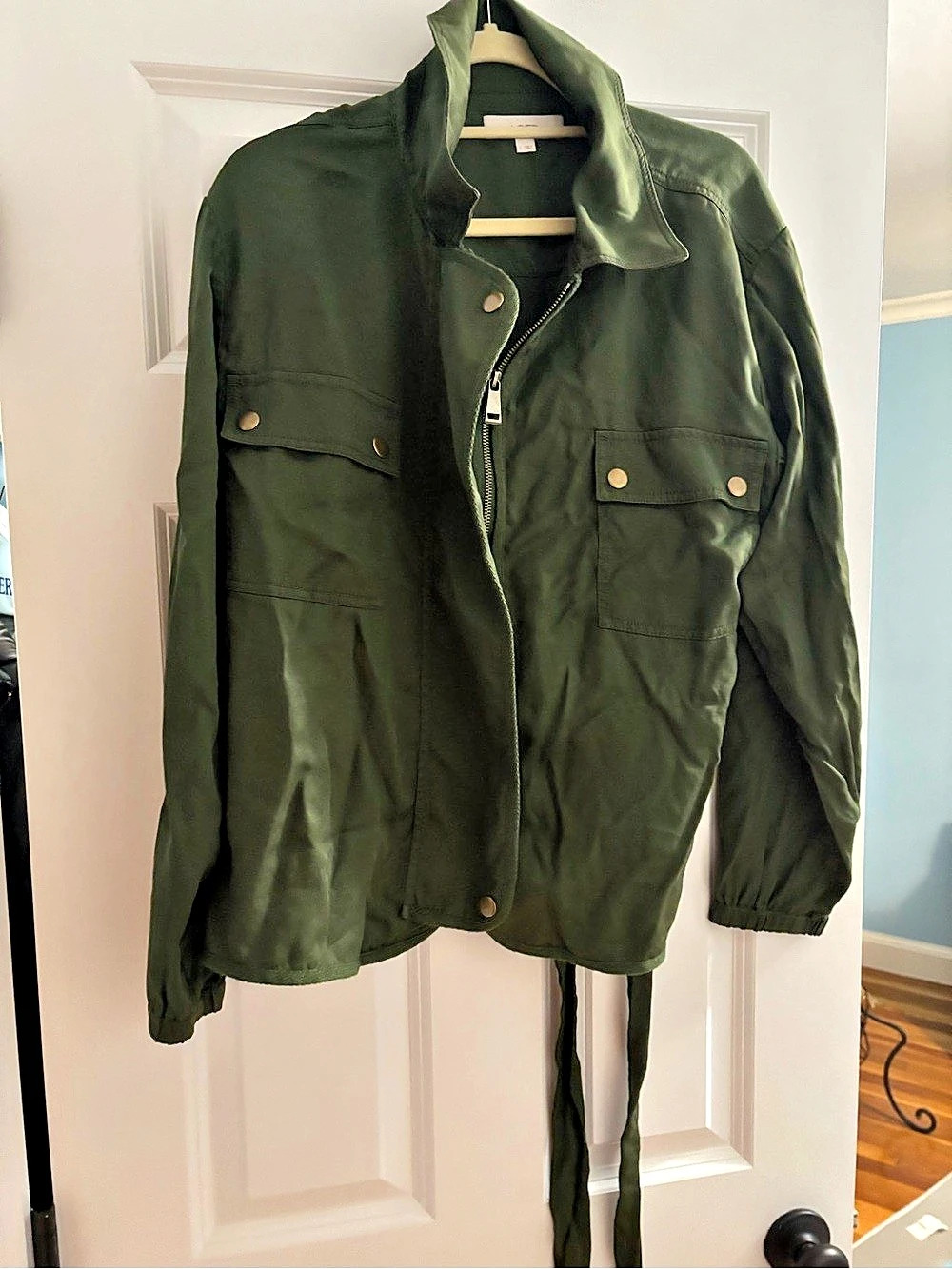 LOFT Utility Jacket Green Size Large Like New